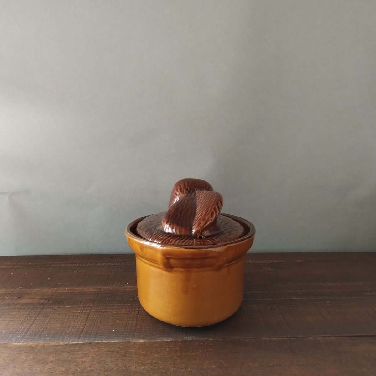 フランスヴィンテージ ウサギのテリーヌポット | フランス