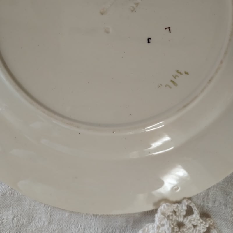 Émile Bourgeois　CAULDON　平皿　フランスアンティーク Émile Bourgeois CAULDON 平皿 フランスアンティーク