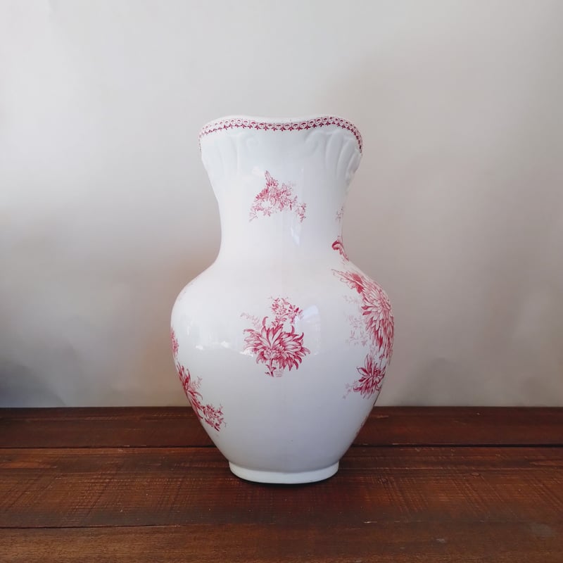 特大水差しピシェフランスアンティーク菊