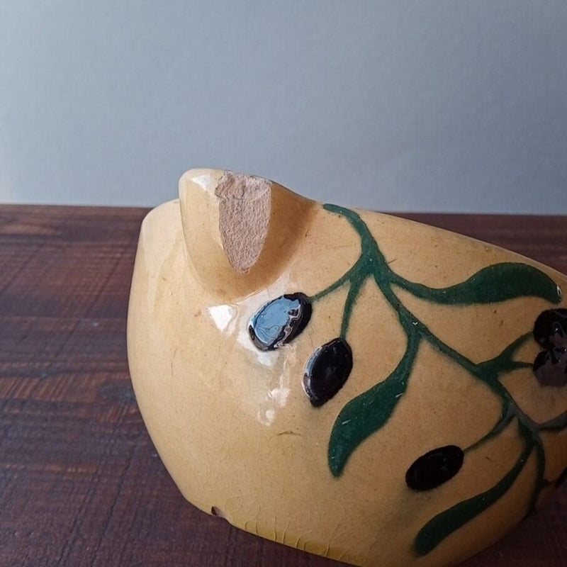 フランス アンティーク ホーロー 持ち手付きボウル フランス アンティーク ホーロー取手付ボウル