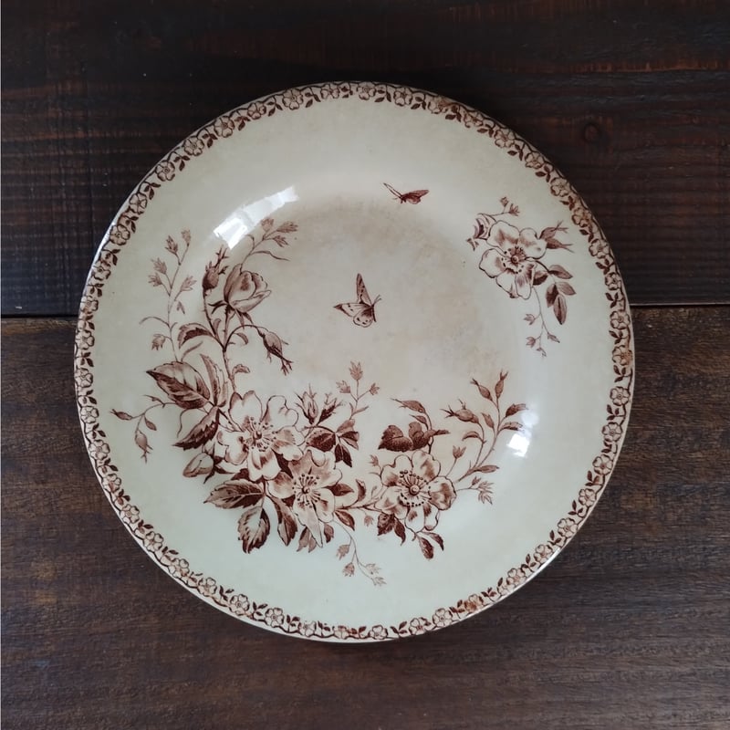 再値下げ❗️フランス アンティークプレート ジアン 2枚set 皿 再値下げ❗️フランスアンティークプレート ジアン 2枚set