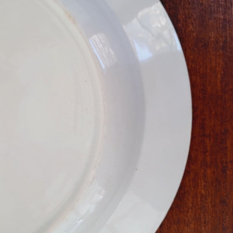 ボルドー 程よく色付いた枯れ感のあるレリーフプレート 深皿 フランスアンティーク ボルドー 程よく色付いた枯れ感のあるレリーフプレート 深皿