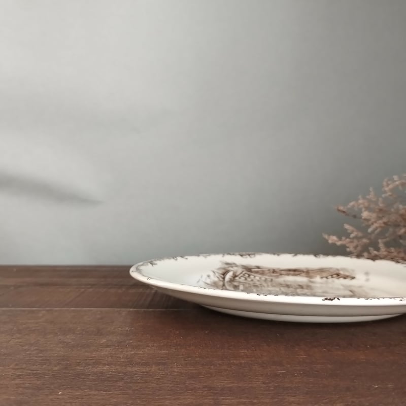 希少】フランス アンティーク ショワジールロワ セピア コンポティエ