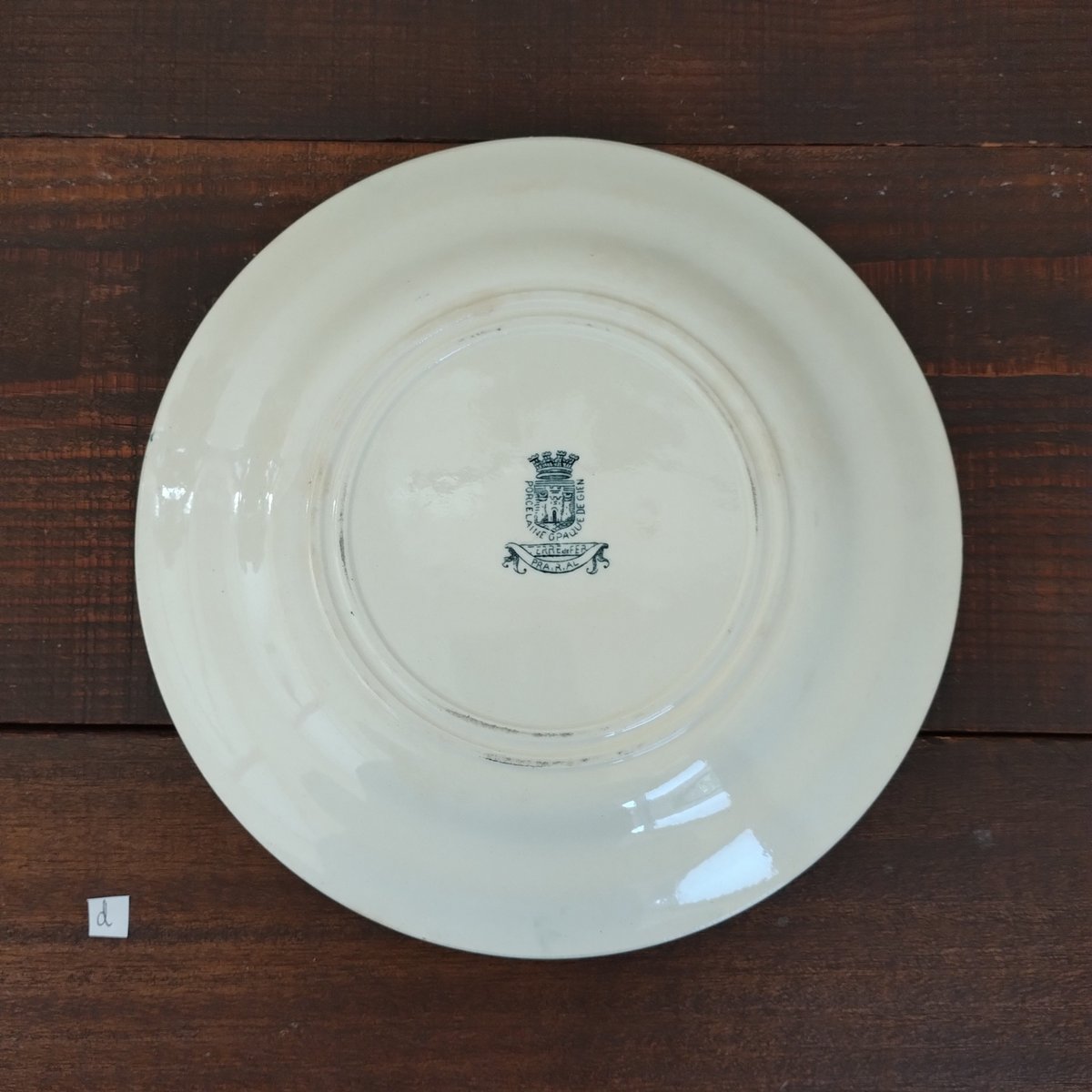 フランスアンティーク ジアンの可憐な花のプレート d | フランス