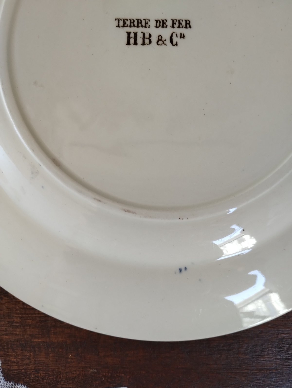 フランスアンティーク ショワジールロワのセピアなプレートc