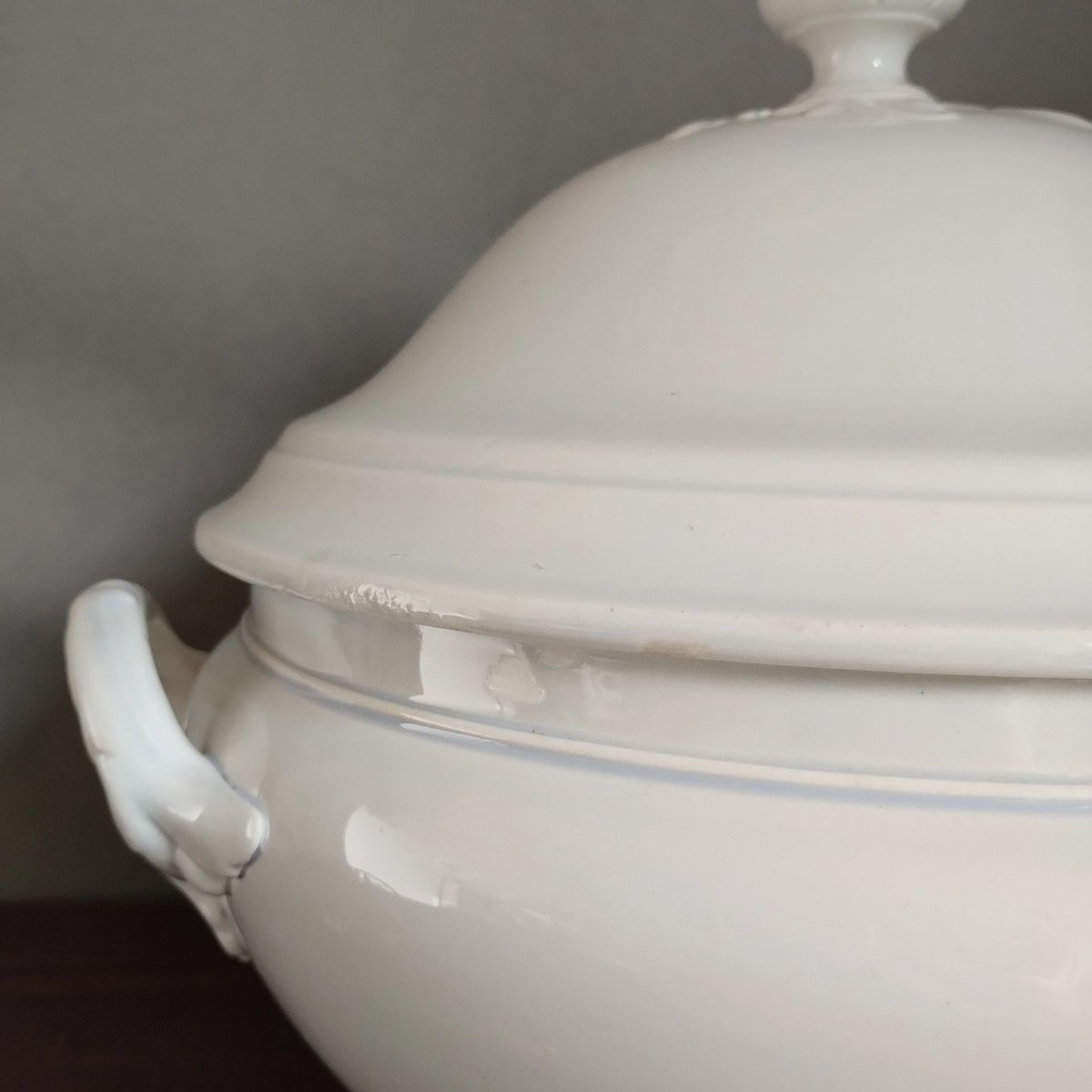 スーピエール　フランスアンティーク オールドバカラ アンティーク DE BOUCHE A OREILLE / soupière
