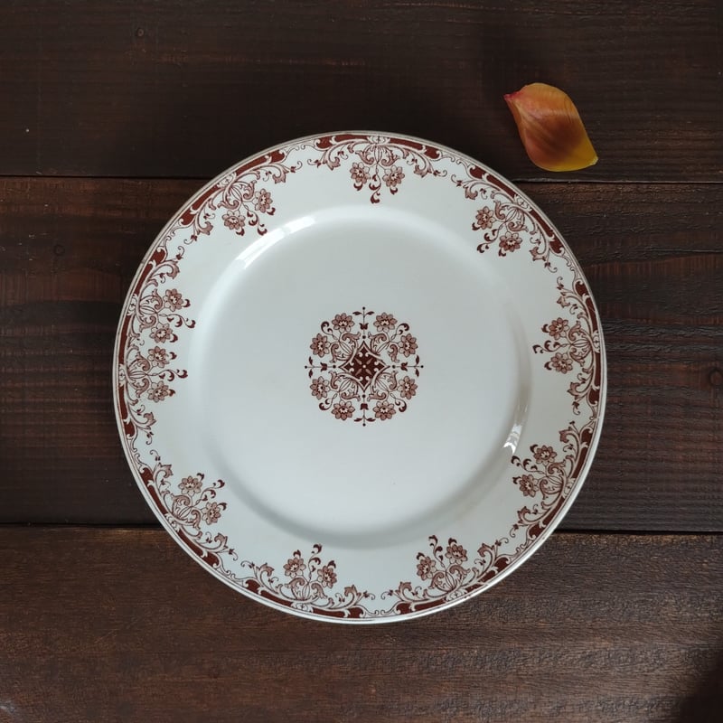 【送料込】フランスアンティークプレート３枚セット　サルグミンヌ　ロンシャン 送料込】フランスアンティークプレート3枚セット サルグミンヌ