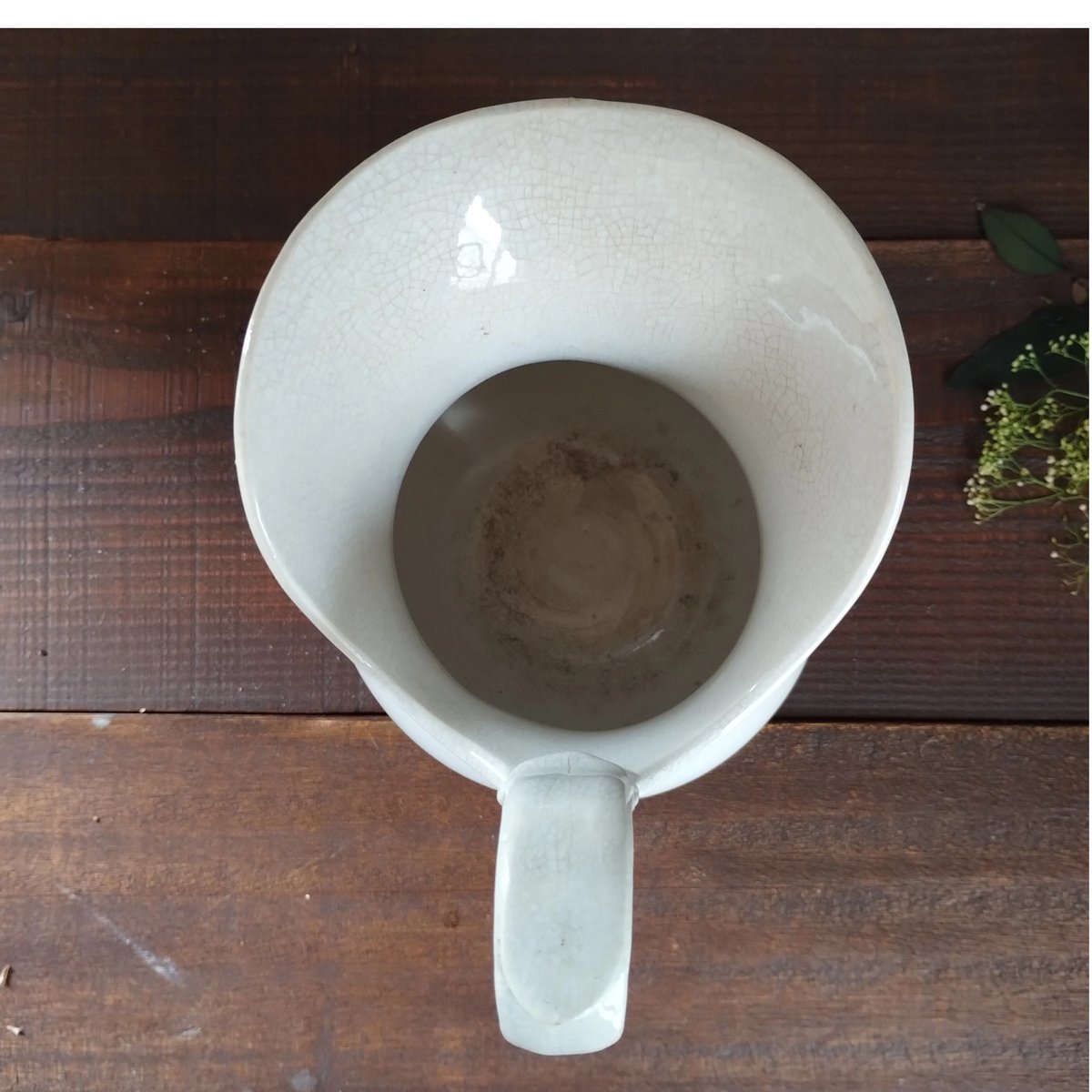 フランスアンティーク 白いアヒル口のピシェ11 | フランス