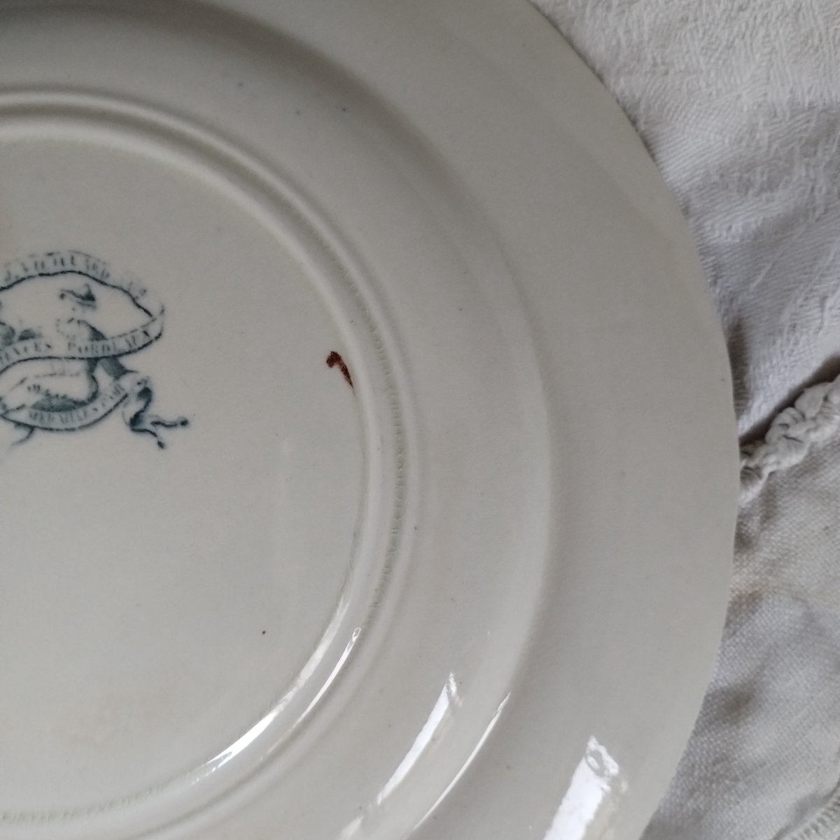 フランスアンティーク ボルドー窯のプレートa | フランス アンティーク