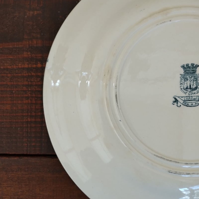 フランスアンティーク　✴︎レア✴︎ 花冠 王冠刺繍のクロス – France Antique 銀色アンティーク