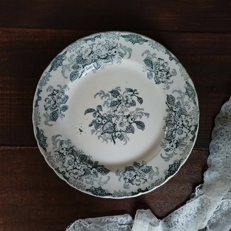 ★フランスアンティーク古いお皿陶器製★花柄/ヴィンテージ アンティーク・ヴィンテージ食器 – RedQueenCastle