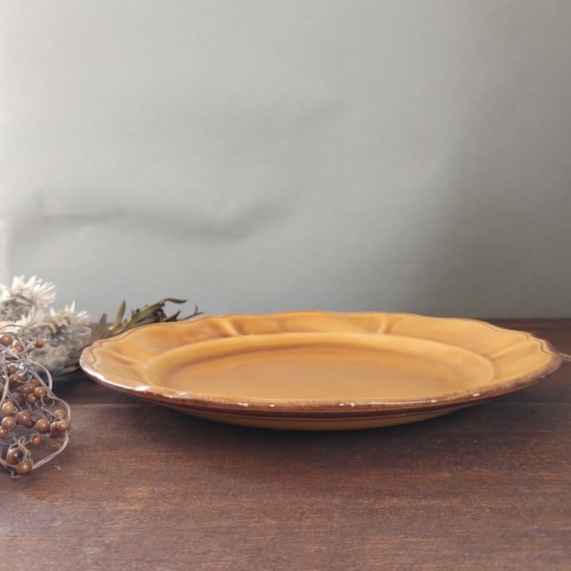 フランスヴィンテージ　南仏ヴァロリス　ディナープレート フランスヴィンテージ 南仏ヴァロリス ディナープレート