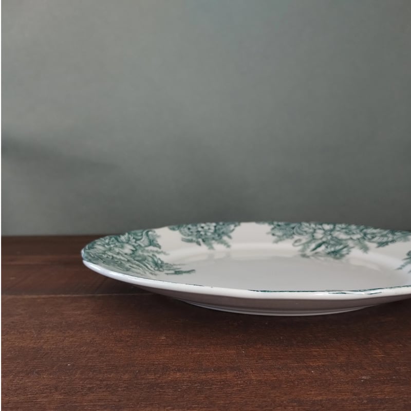 フランスアンティーク プレート フランスアンティーク グリーンのプレート2 | フランス アンティーク