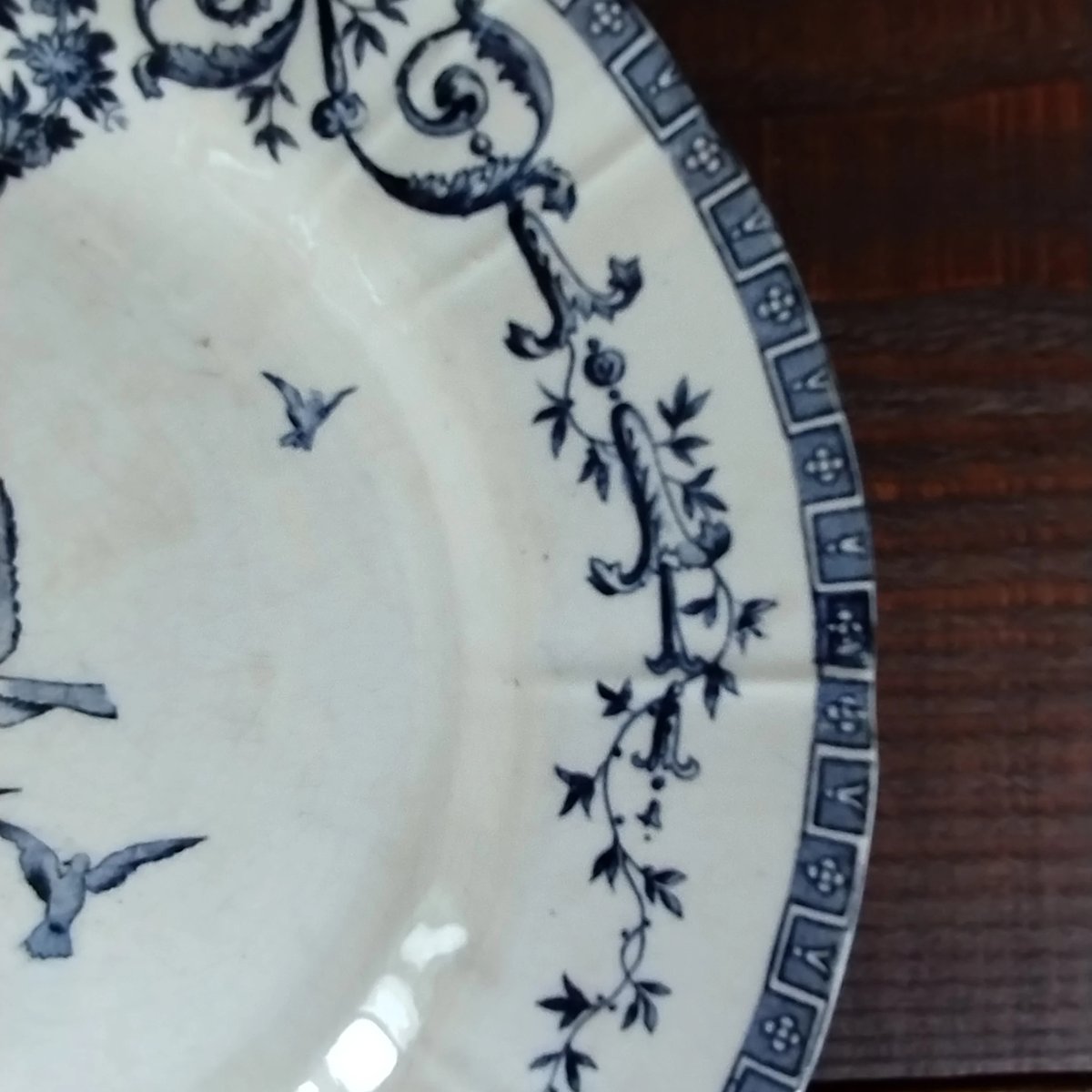 フランスアンティーク　ジアン　マリーアントワネット　ディナー皿 フランスアンティークプレート ジアンのマリーアントワネットb