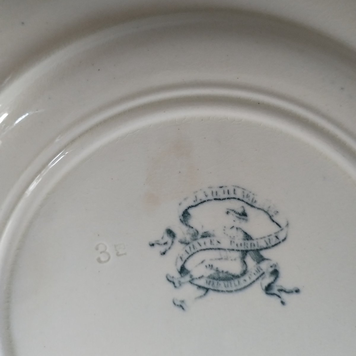 フランスアンティーク ボルドー窯のプレートa | フランス アンティーク