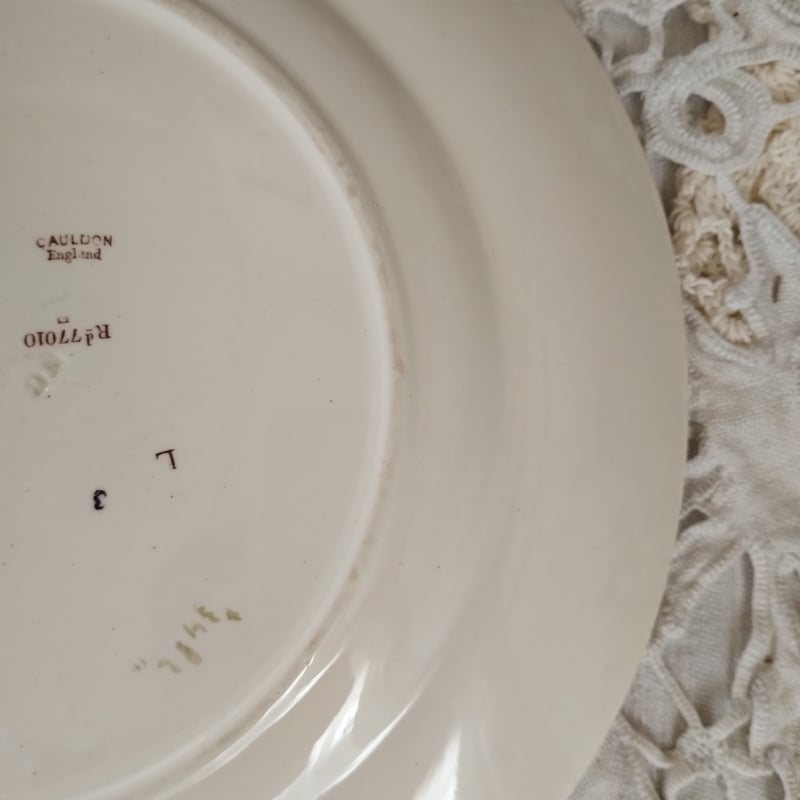 フランスアンティークエミールブルジョワベリー柄の小さなムタディエマスタード入れ フランスアンティークエミールブルジョワベリー柄の小さなムタ