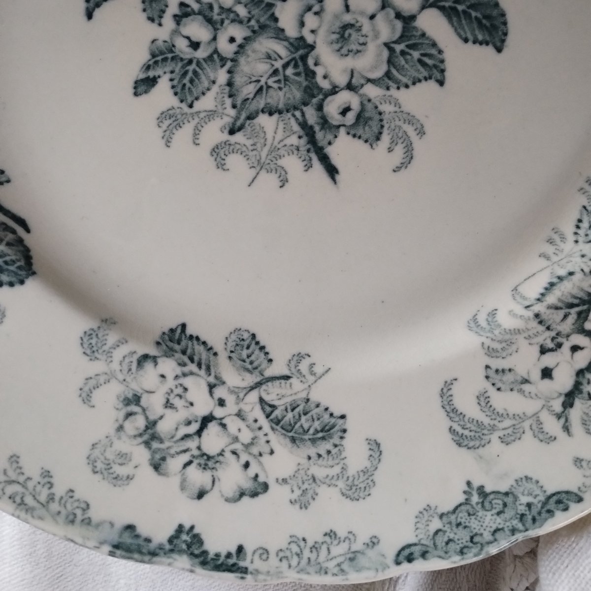 お値下げ＆希少⁺✧༚フランスアンティーク˚✧ ボルドー窯ディナープレート❁⃘˚⁎ フランスアンティーク ボルドー窯のプレートa | フランス アンティーク