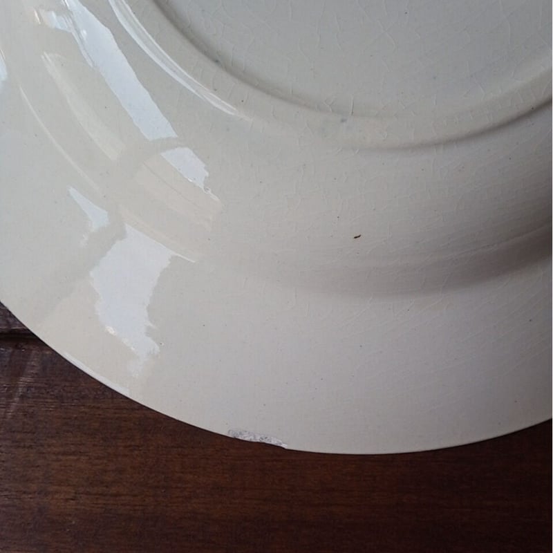 極美品　バラ柄 のアンティークプレート(2枚セット)フランス製 極美品 バラ柄 のアンティークプレート(2枚セット)フランス製