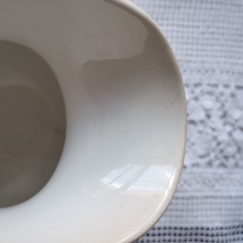 白いアヒル口のピシェ8 | フランス アンティーク 陶器 専門店