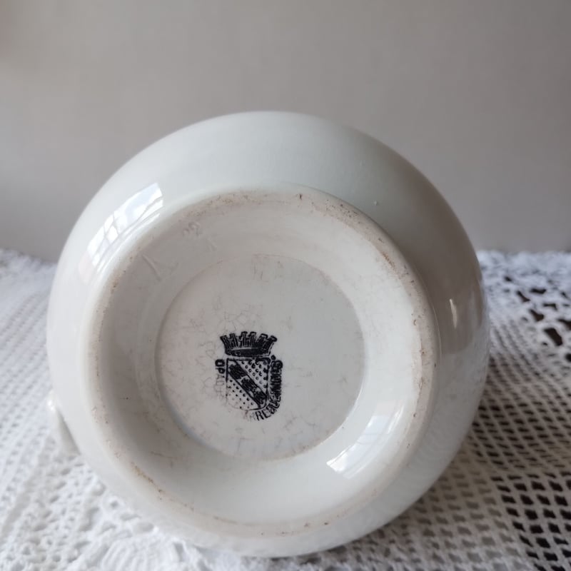 白いアヒル口のピシェ8 | フランス アンティーク 陶器 専門店