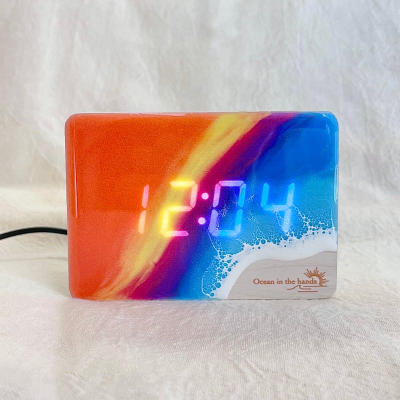 Ocean digital clock | Ocean in the hands®︎