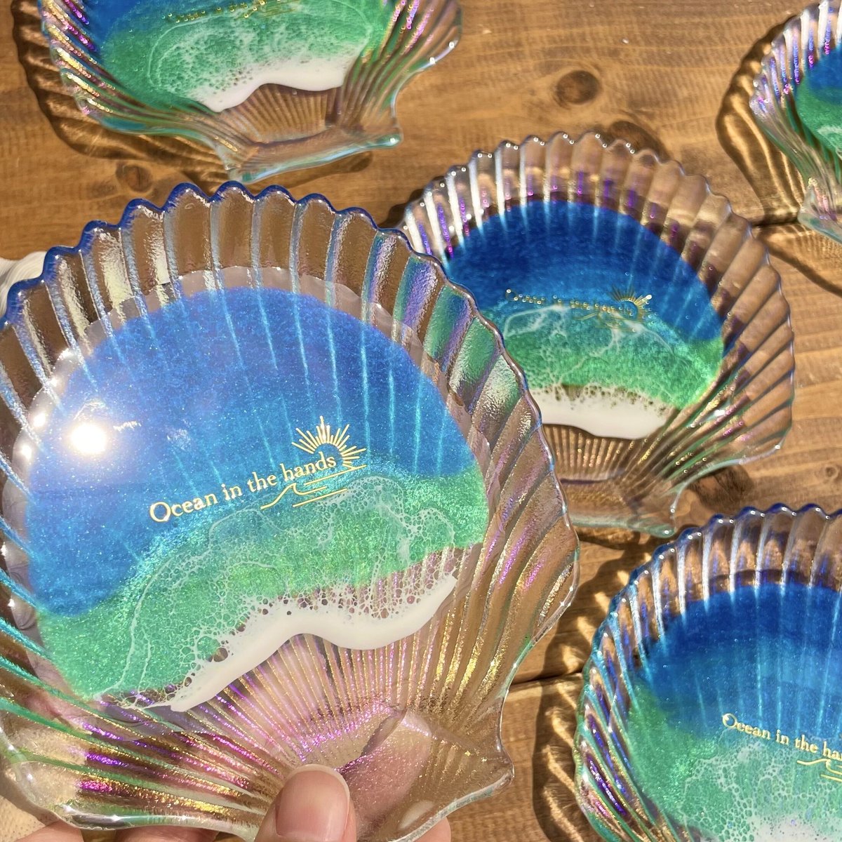 海の小物入れ オーロラシェル | Ocean in the hands®︎