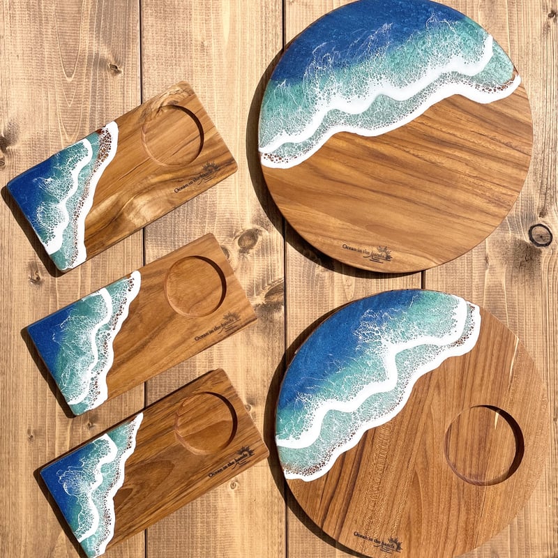 ８Ａ　ＧＡＲＡＧＥ　ＰＲＯＤＵＣＴ　レジンボード Resin Cutting Board「EARTH BOARD」- Ver ZENIBAKO | 8A GARAGE