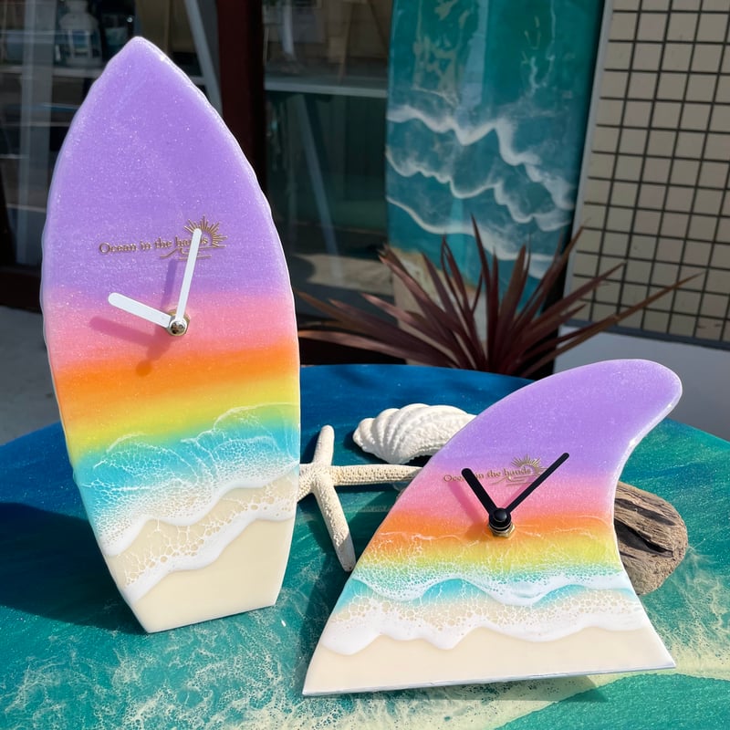 Ocean wall clock -surfboard- | Ocean in the han