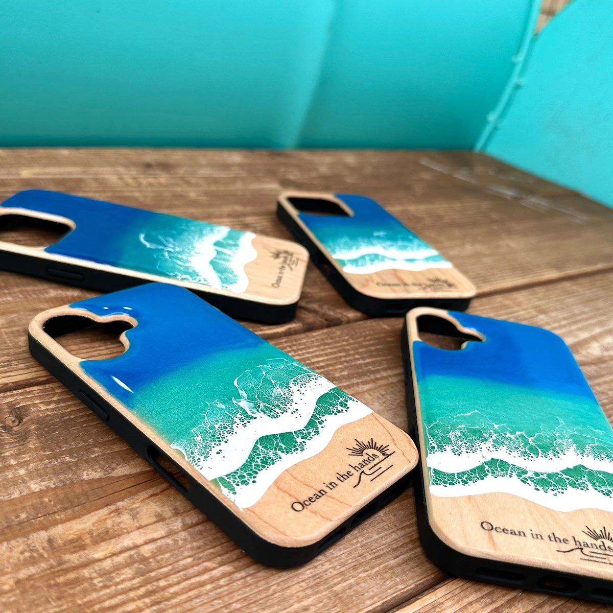 海の携帯ケースWOOD iPhone 16/ 16pro【オーダー制作】 | Ocean in