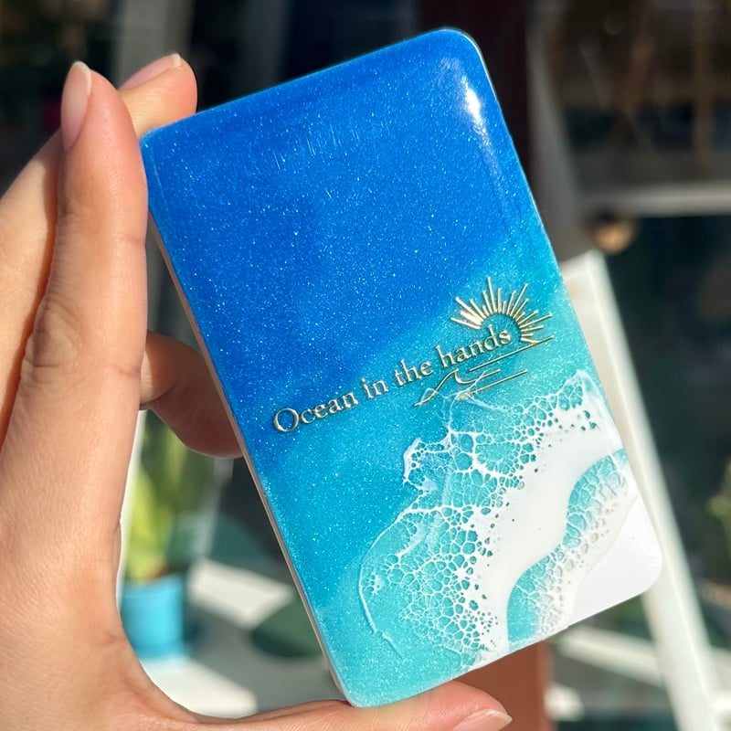 コンパクトミラー コーム付き | Ocean in the hands®︎