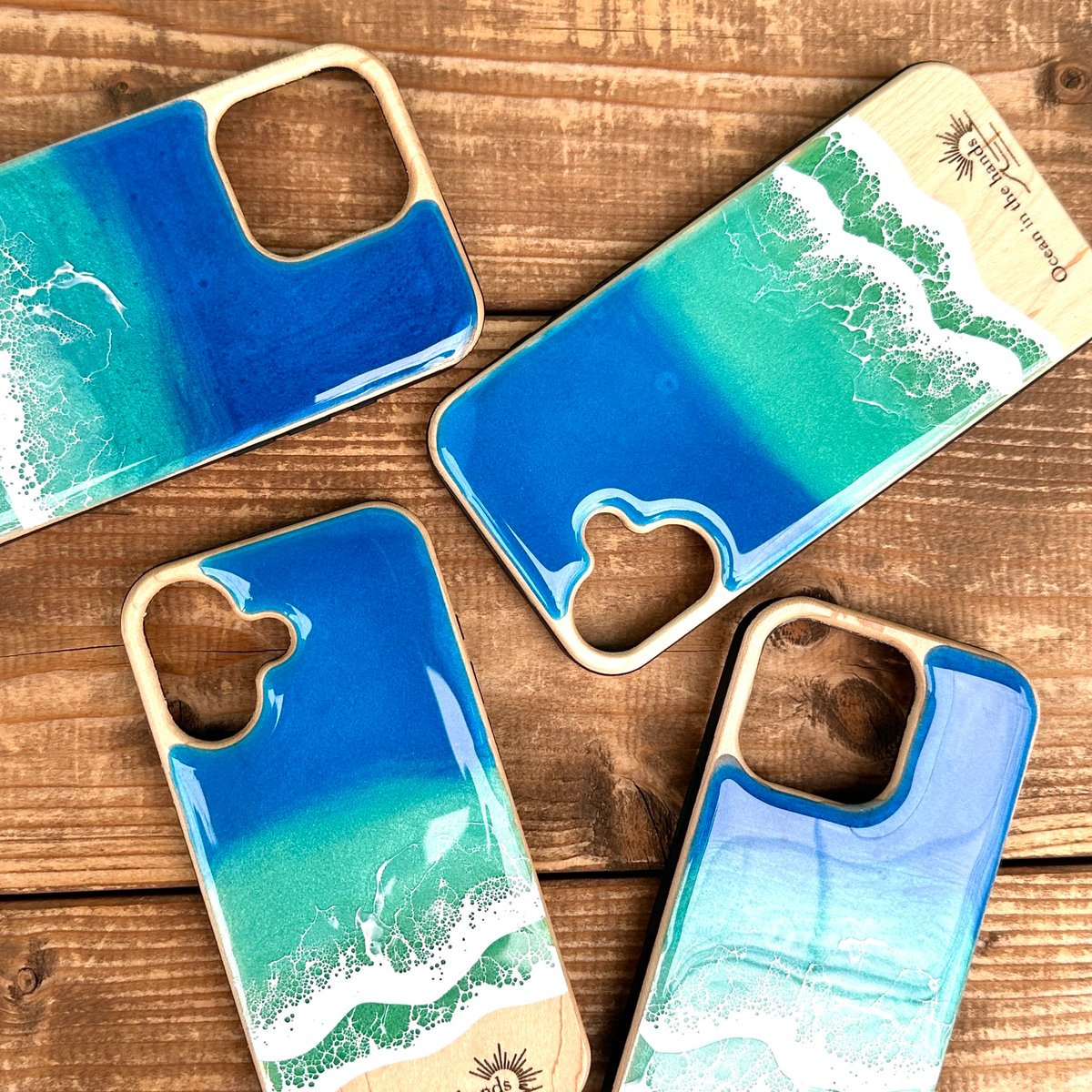 海の携帯ケースWOOD iPhone 16/ 16pro【オーダー制作】 | Ocean