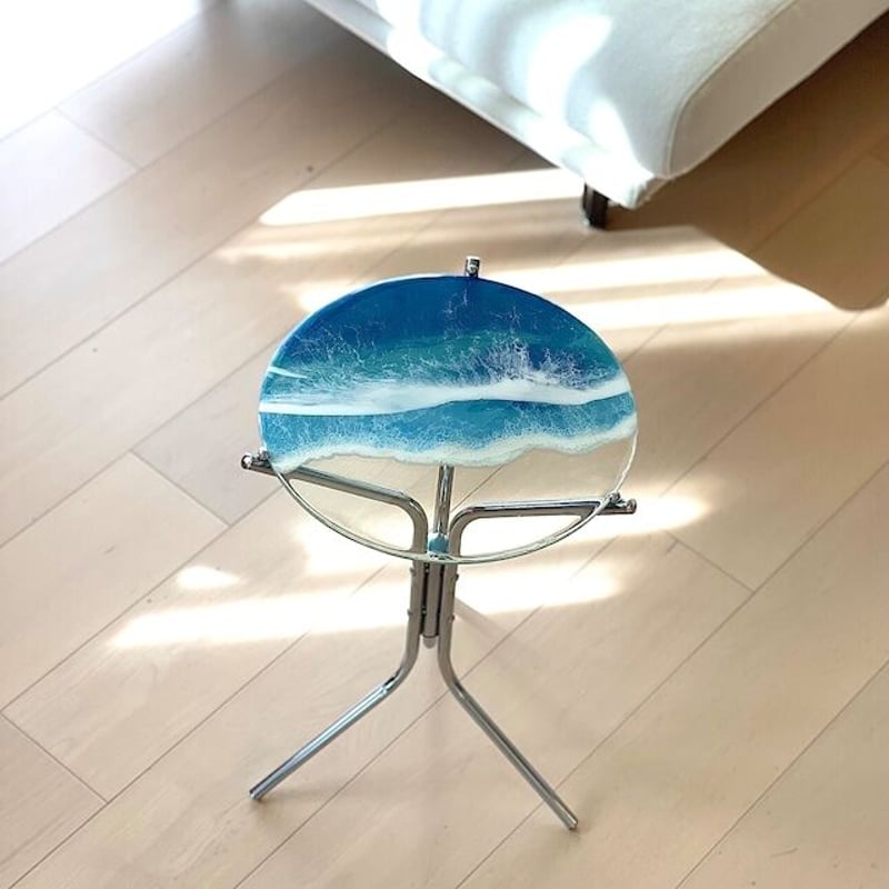 別格の高品質 ocean side table レジン リバーテーブル - 机・テーブル