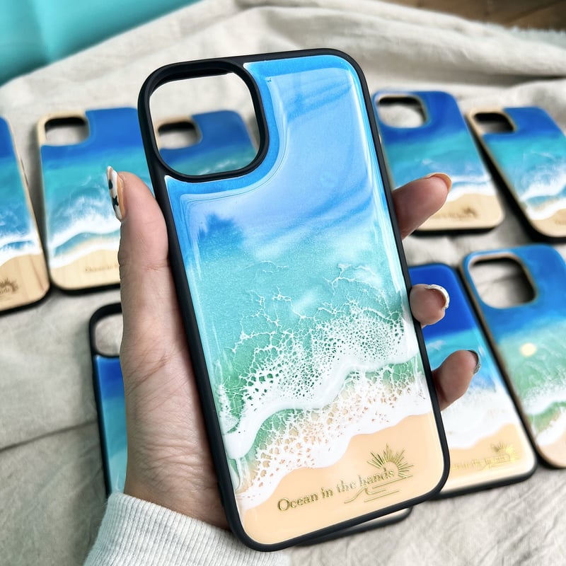 海の携帯ケースiPhone15pro MAX/15plus【オーダー制作】 | Ocean i