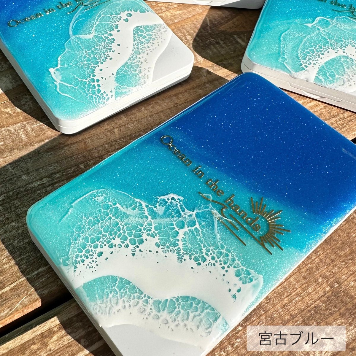 コンパクトミラー コーム付き | Ocean in the hands®︎