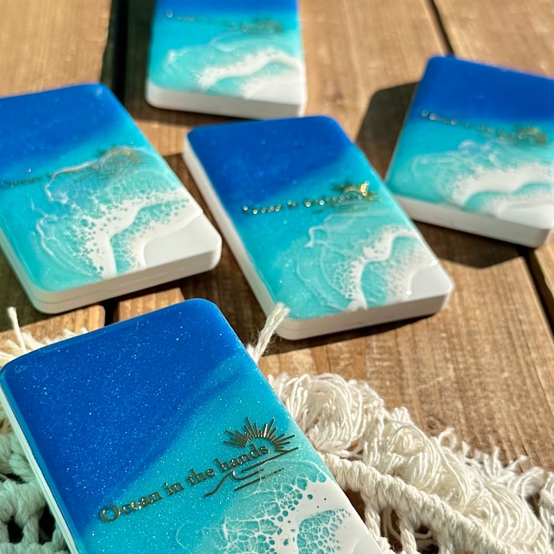 完成作品】海辺のコンパクトミラー ハンドメイド 【公式通販】