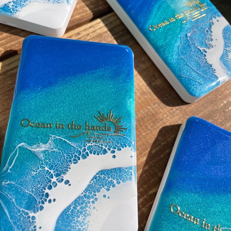 コンパクトミラー コーム付き | Ocean in the hands®︎