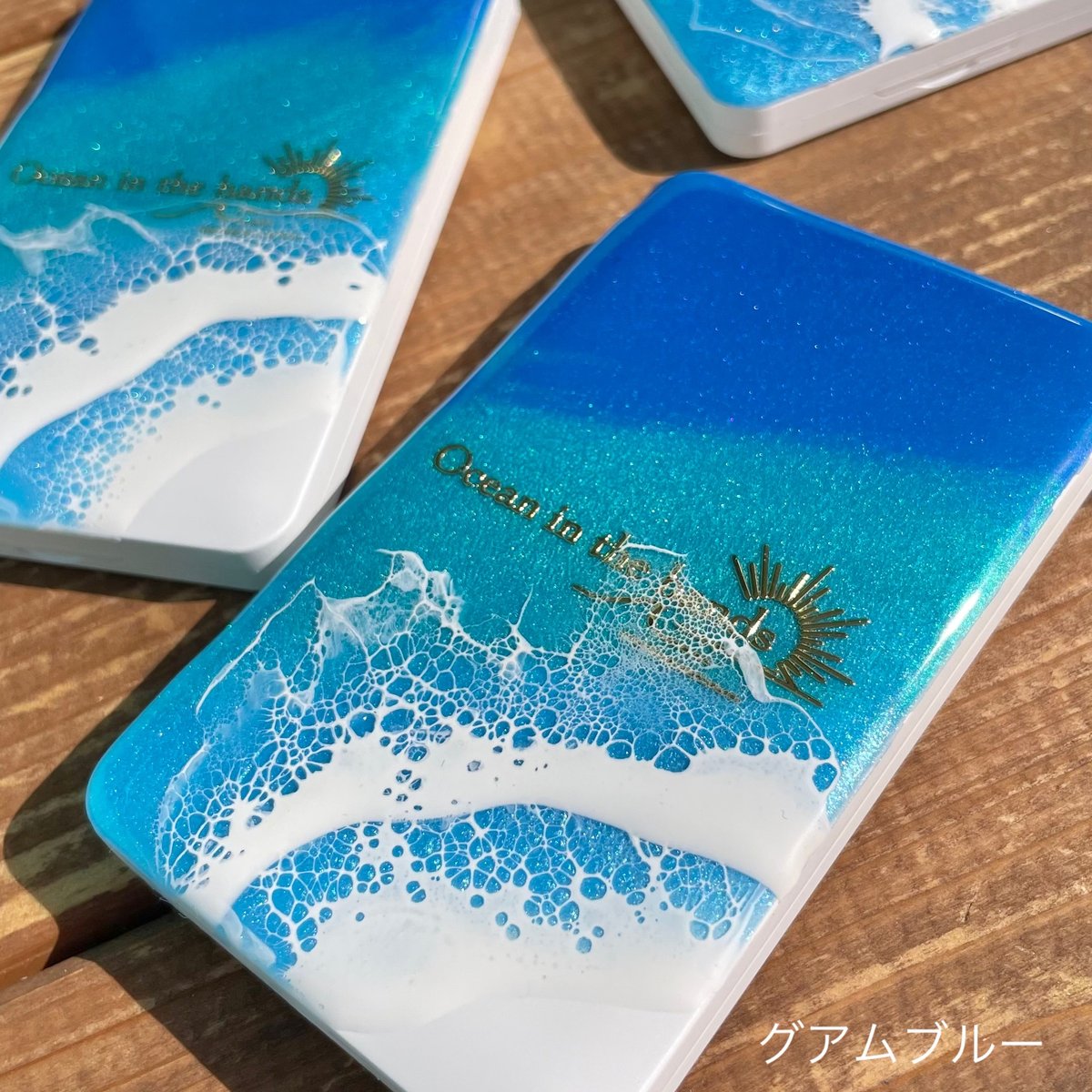 コンパクトミラー コーム付き | Ocean in the hands®︎