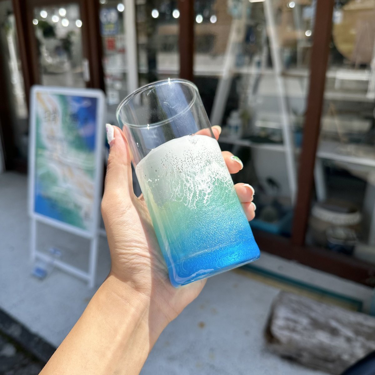 オーシャンウェーブアート Amazon.co.jp: オーシャンウェーブフューズドガラス彫刻