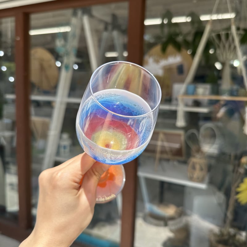 Wave resin glass ワイングラス | Ocean in the hands®︎