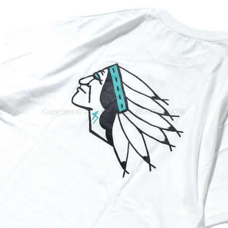 4D7S GERONIMO S/S TEE white ART BY RAT HOLE STUDIO