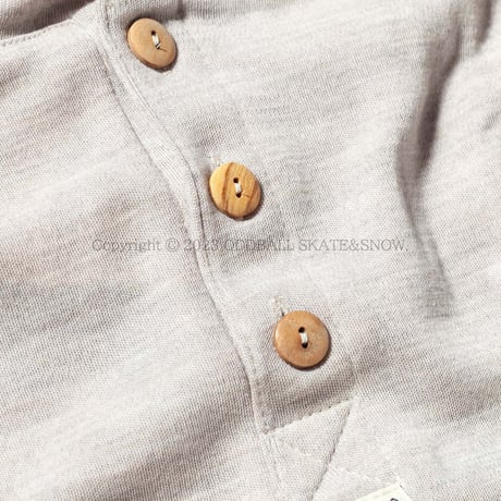 ACLIMA WarmWool Granddad Shirt Beige Melange MEN'S