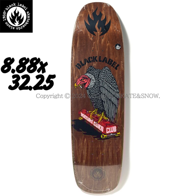 BLACK LABEL VULTURE CURB CLUB CUSTOM SHAPE 8.88 BLACK LABEL VULTURE CURB CLUB CUSTOM SHAPE 8.88