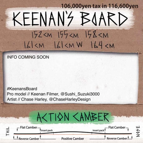 早期予約 26-27 DWD DINOSAURS WILL DIE KEENAN'S BOARD