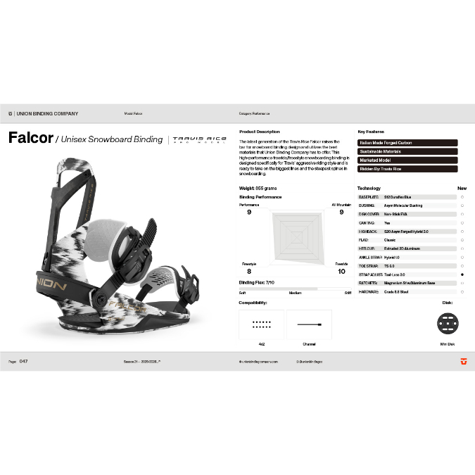 早期予約 25-26 UNION BINDINGS FALCOR | ODDBALL SKAT