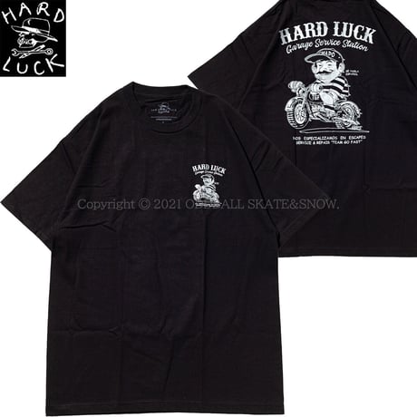 HARD LUCK SERVICE STATION S/S TEE black