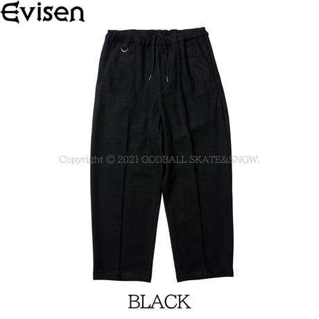 EVISEN SKATEBOARDS WOOL PINTUCK TRACK PANTS