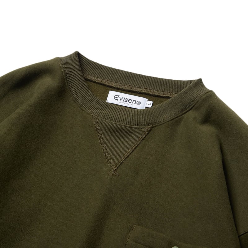 EVISEN SKATEBOARDS ハーフボタン スナップ スウェット evisen スウェット スナップボタン EVISEN Snap Button Stand Sweat