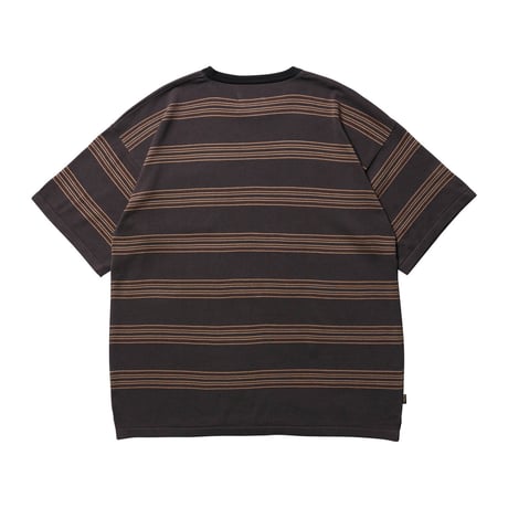 EVISEN SKATEBOARDS MODAL BORDER KNIT T-SHIRT