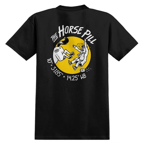 ANTI HERO HORSE PILL S/S TEE Ringspun Black