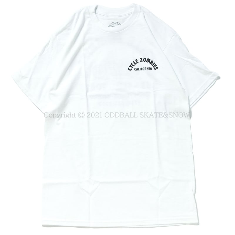 CYCLE ZOMBIES EVERYDAY Standard S/S T-Shirt Whi